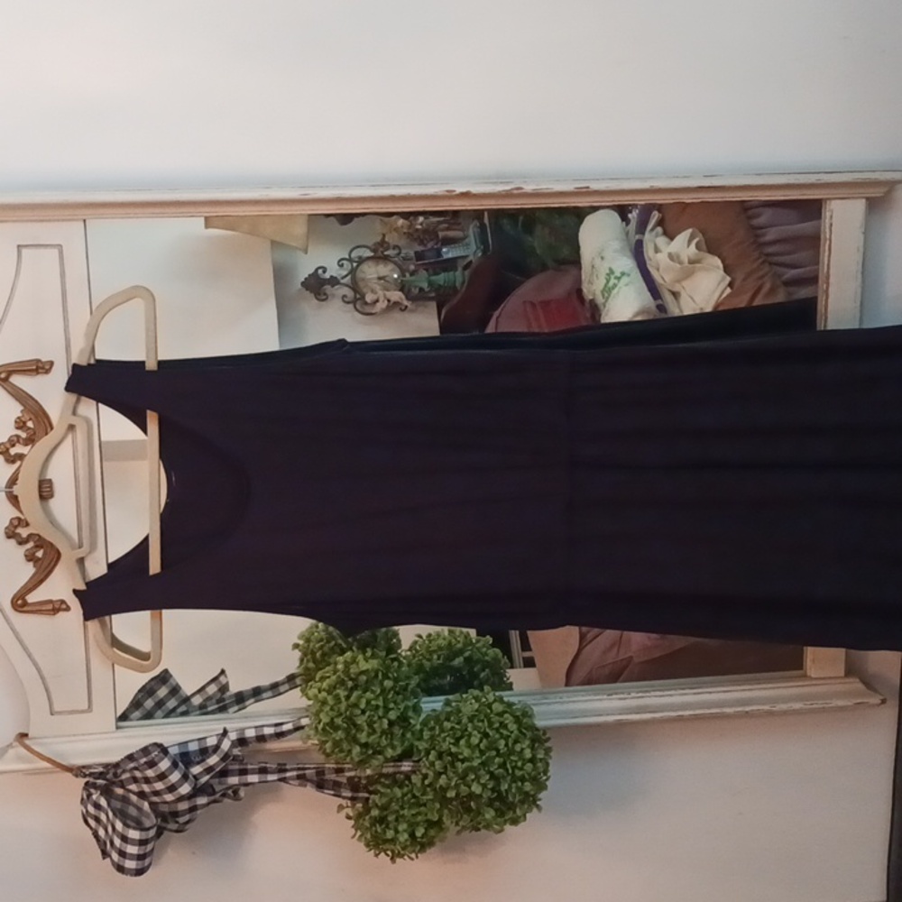 Elegant! Sleevless Maxi Black Dress ⚜️ Elastic Waist  L